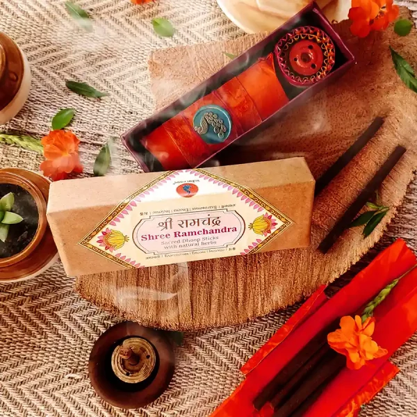 Shree Ramchandra dhoop is made using years-old sandalwood oil, sandalwood bark, and powder. Do not miss this chance to savour the most wonderful sandalwood dhoop stick ever made. Only pure incense can offer such gifts to the world due to its unique connections and traditional hand-made work. Breathe in the warm, powdery, woodsy aroma to begin your day with certainty.